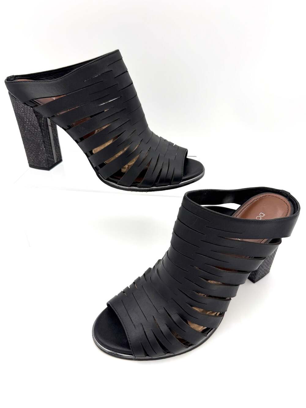 Donald J Pliner Kyisp Leather Sandal Heels Size 8.5 M Medium